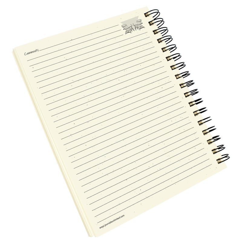 Write it Down series by Journals Unlimited, Guided Journal, Guest Journal, Enjoy Your Stay!, Full-size 7.5"x 9", Kraft Hard Cover, Made in USA - Image 5